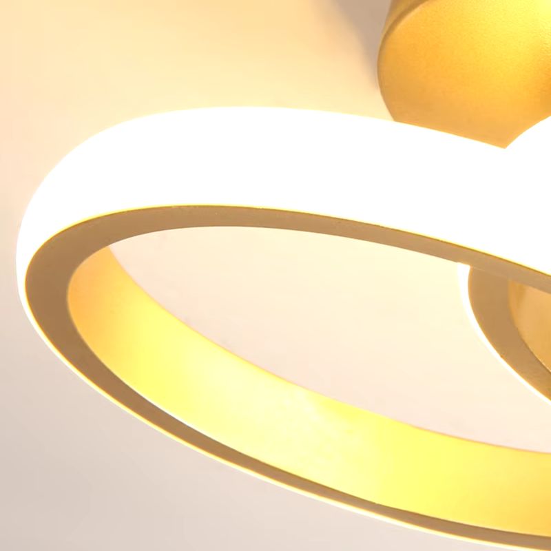 Luminária de Teto Plafon Golden Circular/Quadrado