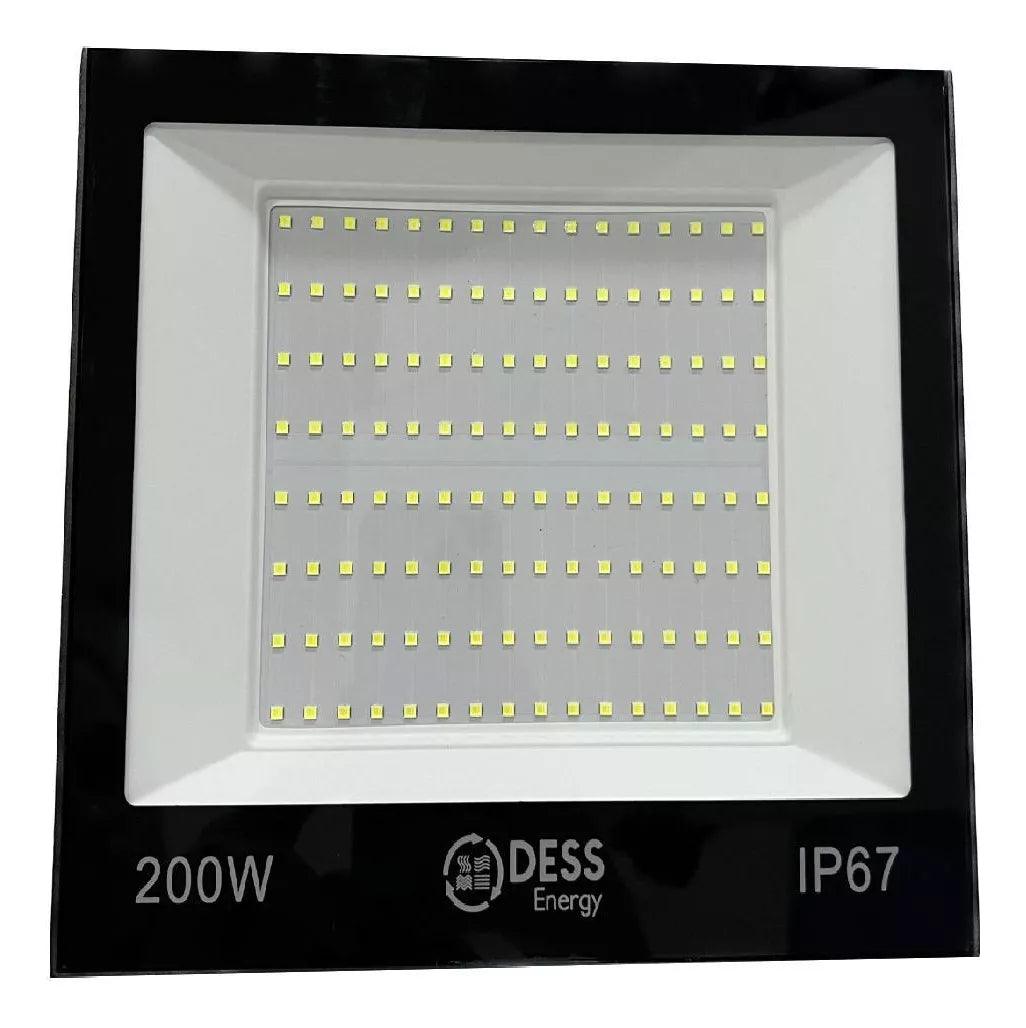 Refletor Led Smd 200w Holofote Prova Dágua Branco Frio