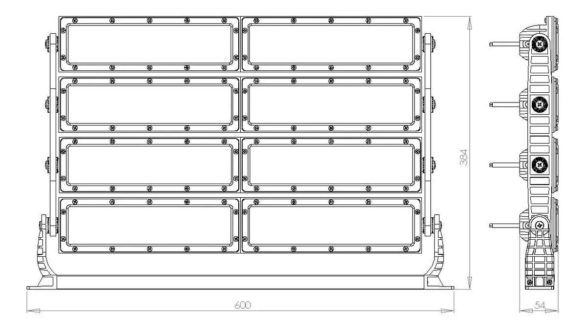 Refletor LED 700w Modular OSRAM Branco Frio