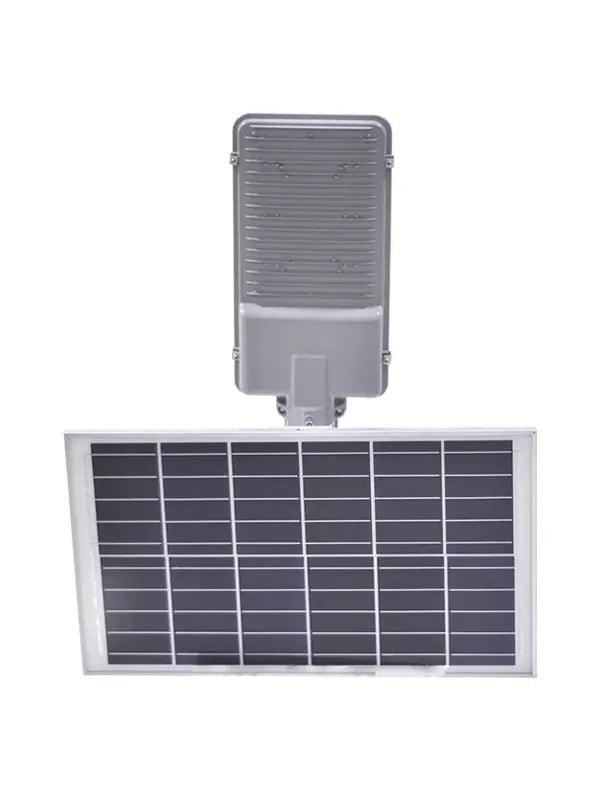 Luminaria Publica Solar LED 300w Placa Externa Branco Frio