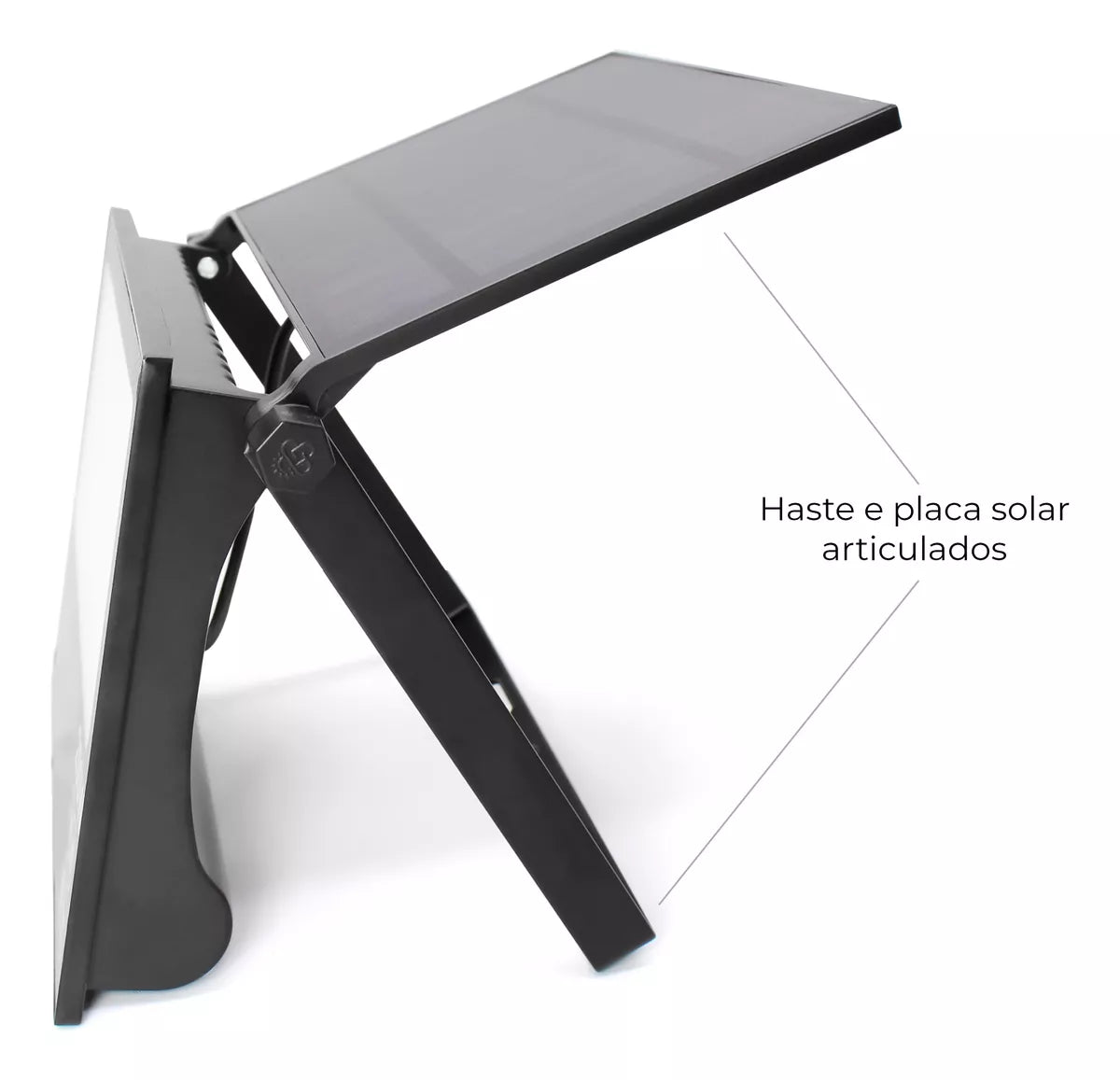 Refletor Solar Led 200w Placa Prova Dágua Dobrável Ajustável