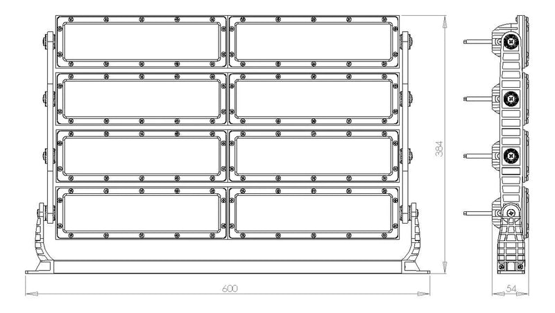 Refletor LED 700w Modular OSRAM Branco Frio