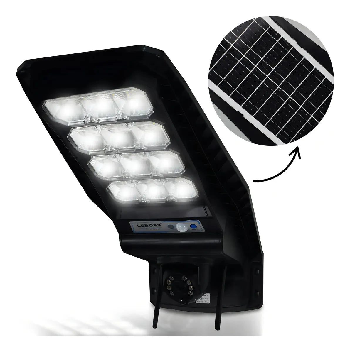 Luminária Solar 400w Com Câmera de Monitoramento Wifi