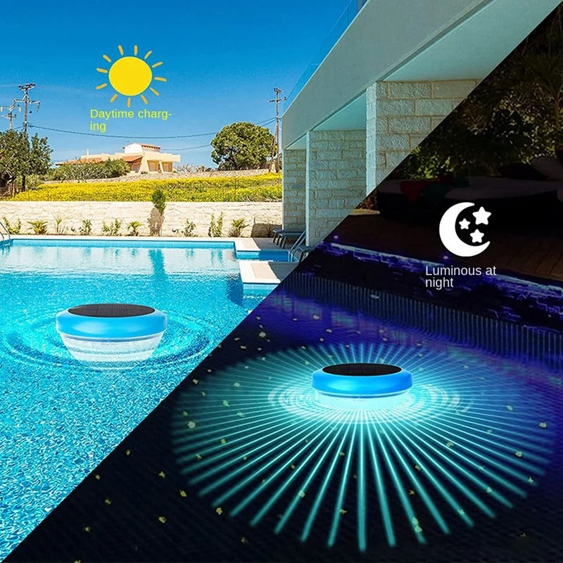 Luz LED Solar Flutuante para Piscina