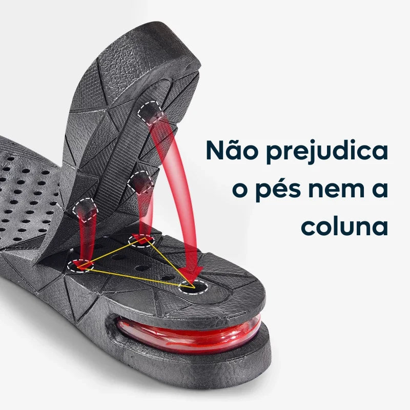 Palmilha para Aumentar Altura | Kit Completo Até 9cm - SERVE EM QUALQUER NUMERAÇÃO