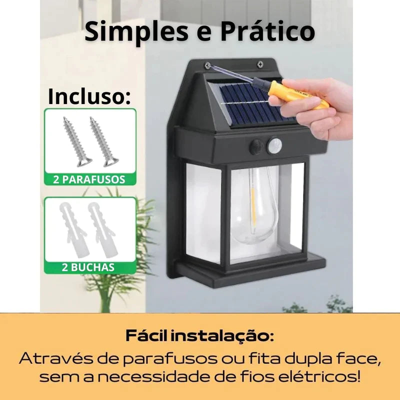 Luminária Solar + Brinde Exclusivo