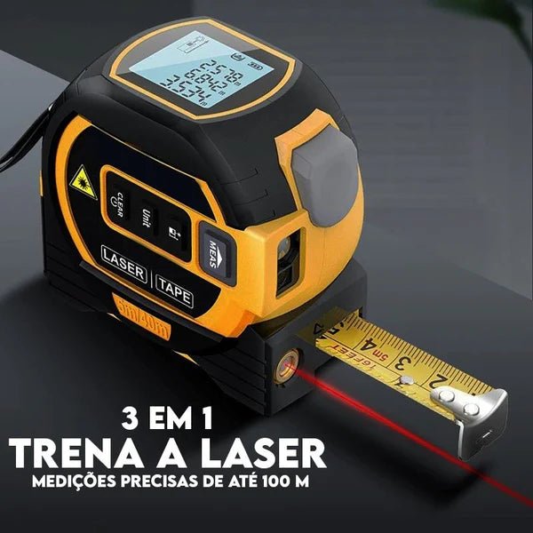 Trena Digital Laser PRO 60 metros [ALTA PRECISÃO] - Baú Shops